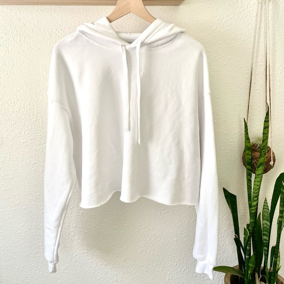 Bella + Canvas Tops - Bella + Canvas soft white cropped sweatshirt